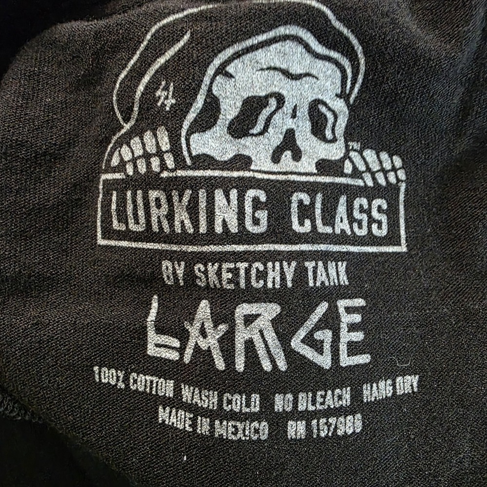 Zumiez "Lurking Class" Skull And Bones Skater Long Sleeve Men's L - Picture 4 of 6